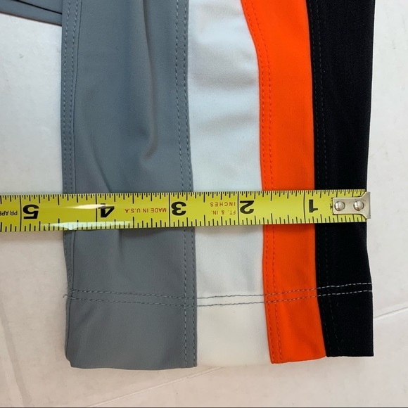 NO KA’ OI  leggings black orange gray and white - Picture 4 of 9